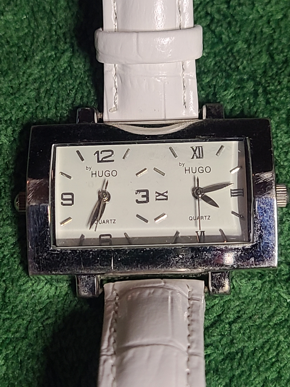 HUGO White Dual-Time Unisex Watch by HUGO